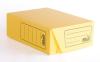 Caja archivo plast.360x250x120 cm t/volcada amarillo PLANA