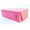 Caja archivo plast.360x250x120 cm t/volcada rosa pastel PLANA