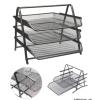Bandeja Malla Metal Triple Negro (159100)