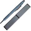 Boligrafo Con Estuche Retractil Aluminio 1.0 mm Gris/Negra (27153/27154)