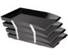 Bandeja 4 pisos bisagra metal oficio negro (200-0400)