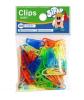 Broche clips plastico x 100 (117070)