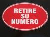Cartel p/rollo numerico chico (6102)