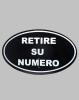 Cartel p/rollo numerico grande (6103)