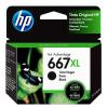 Cartucho HP (667XL) negro- 3ym81al