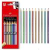 Lapiz faber color metal x 10U (52452)