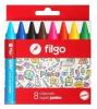 Lapiz pasta FILGO super jumbo x 8 u cortos (35991)