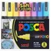 Marcadores Uni Posca Pc-5m 2,5mm Set x 8 Colores Pastel Japones (27988)