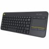 Teclado con mousepad LOGITECH K400 plus inalambrico