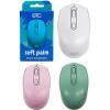 Mouse Inalambrico Soft Palm Gtc Mig-123 Optico 1600 Dpi Pc Notebook Color Blanco Rosa Azul Verde
