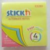 Post-it info nota-ad stickn 76x76 neon X100U. (27742)