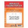 Repuesto agenda 2025  N7 hoja x dia (92160/92370/014009)
