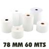Rollo papel termico 78 mm x 60 mts (374)